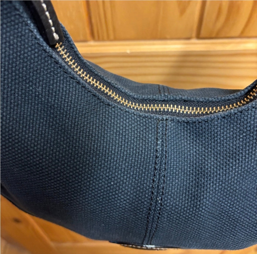 Dooney & Bourke Black Canvas Hobo Shoulder Bag