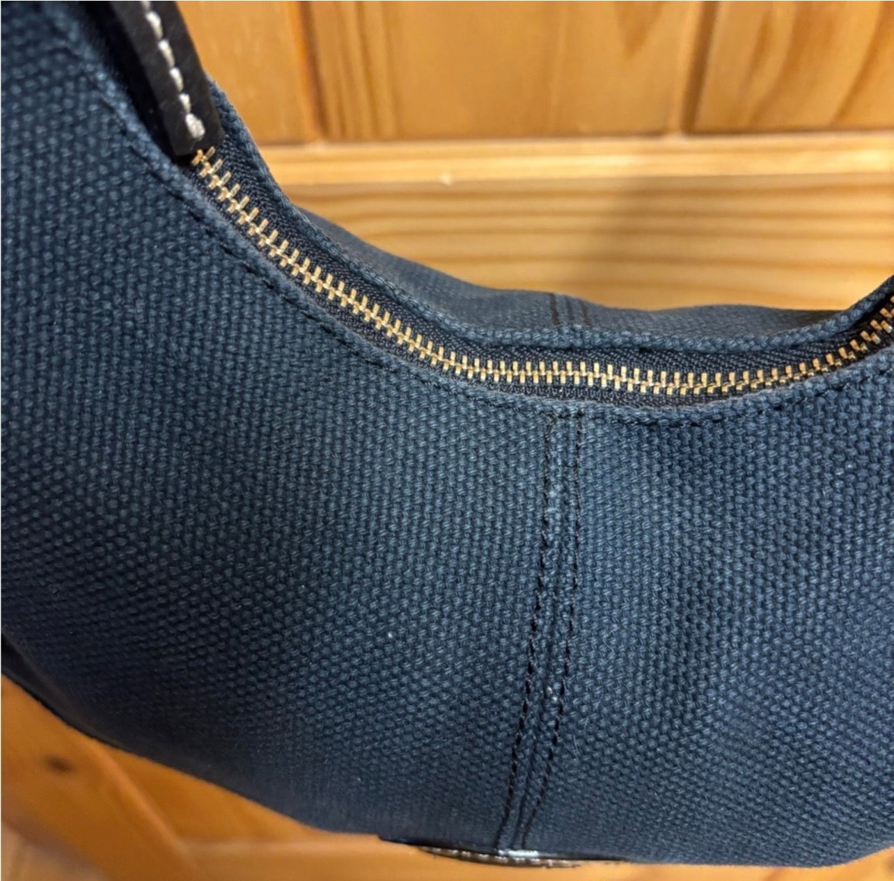 Dooney & Bourke Black Canvas Hobo Shoulder Bag